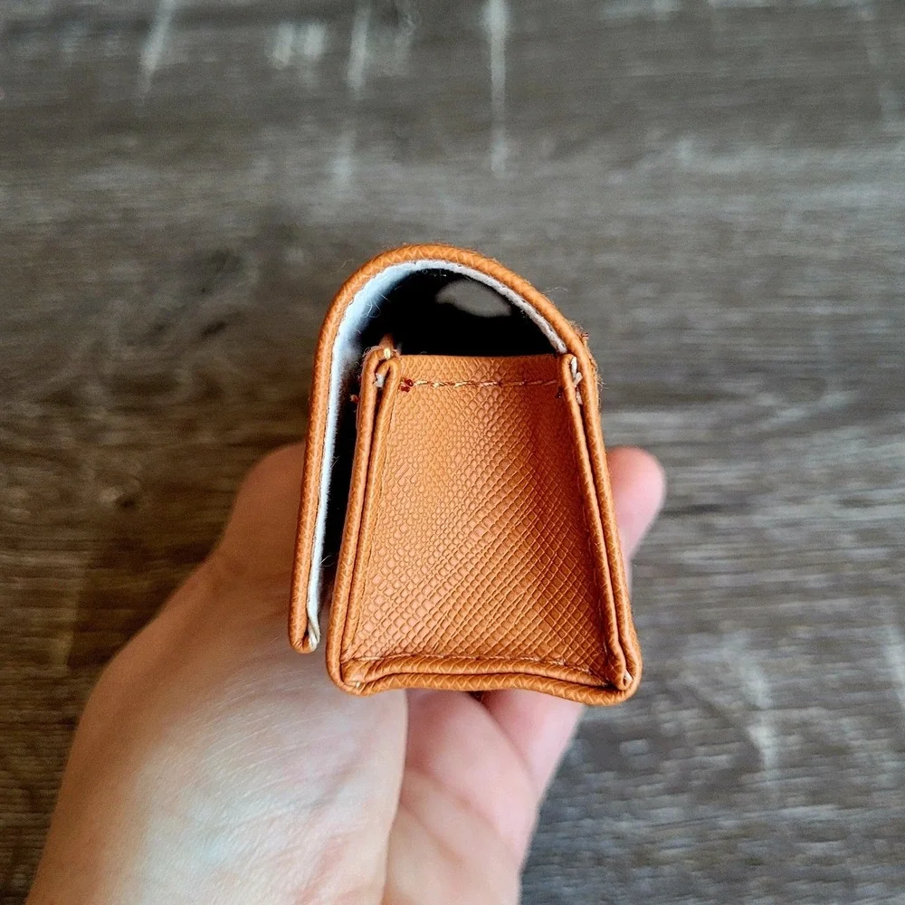 TORY BURCH Orange Slim Eyeglass Sunglass Snap Hard Case One Size